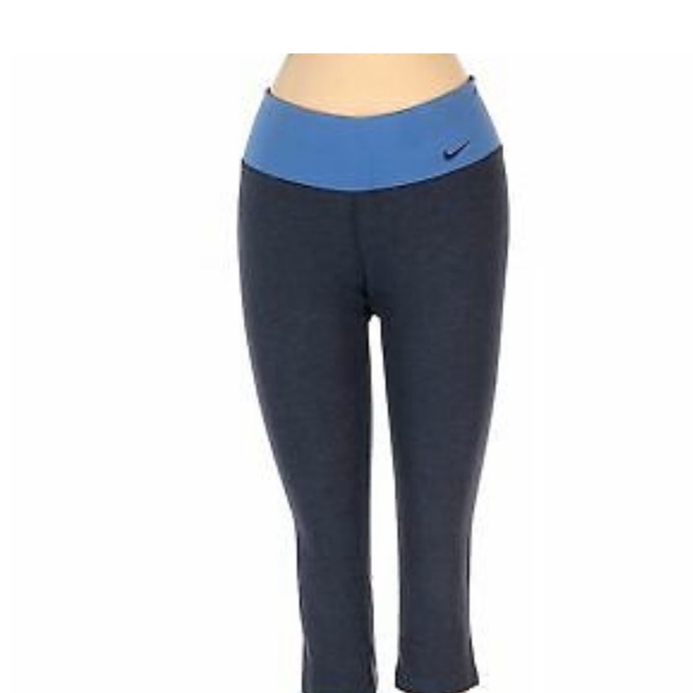 Nike Dri-FIT Gray and Blue Leggings